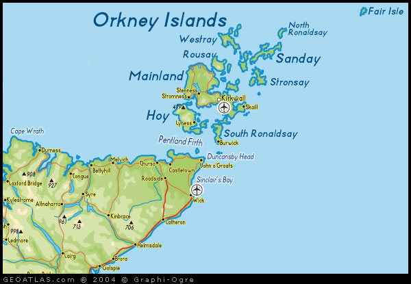 Map Orkney